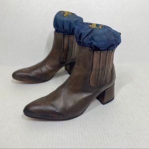 Freebird by Steven Leather Dane Chelsea Ankle Boots Bootie sz 10